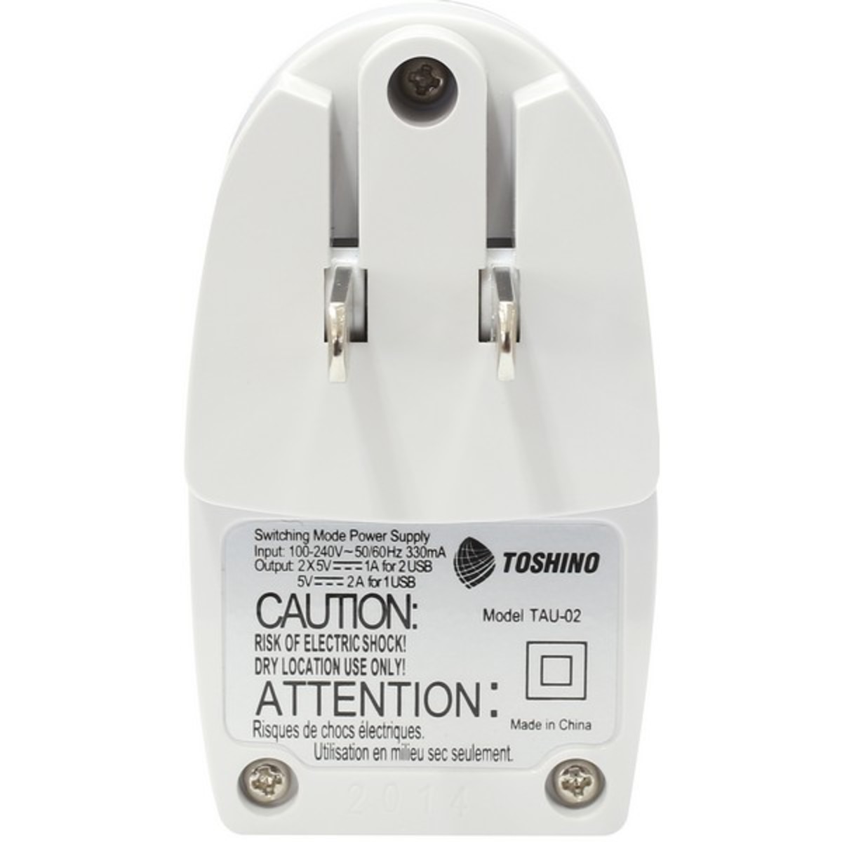 TAU-02 Adapter CHARGER 2USB (2A)