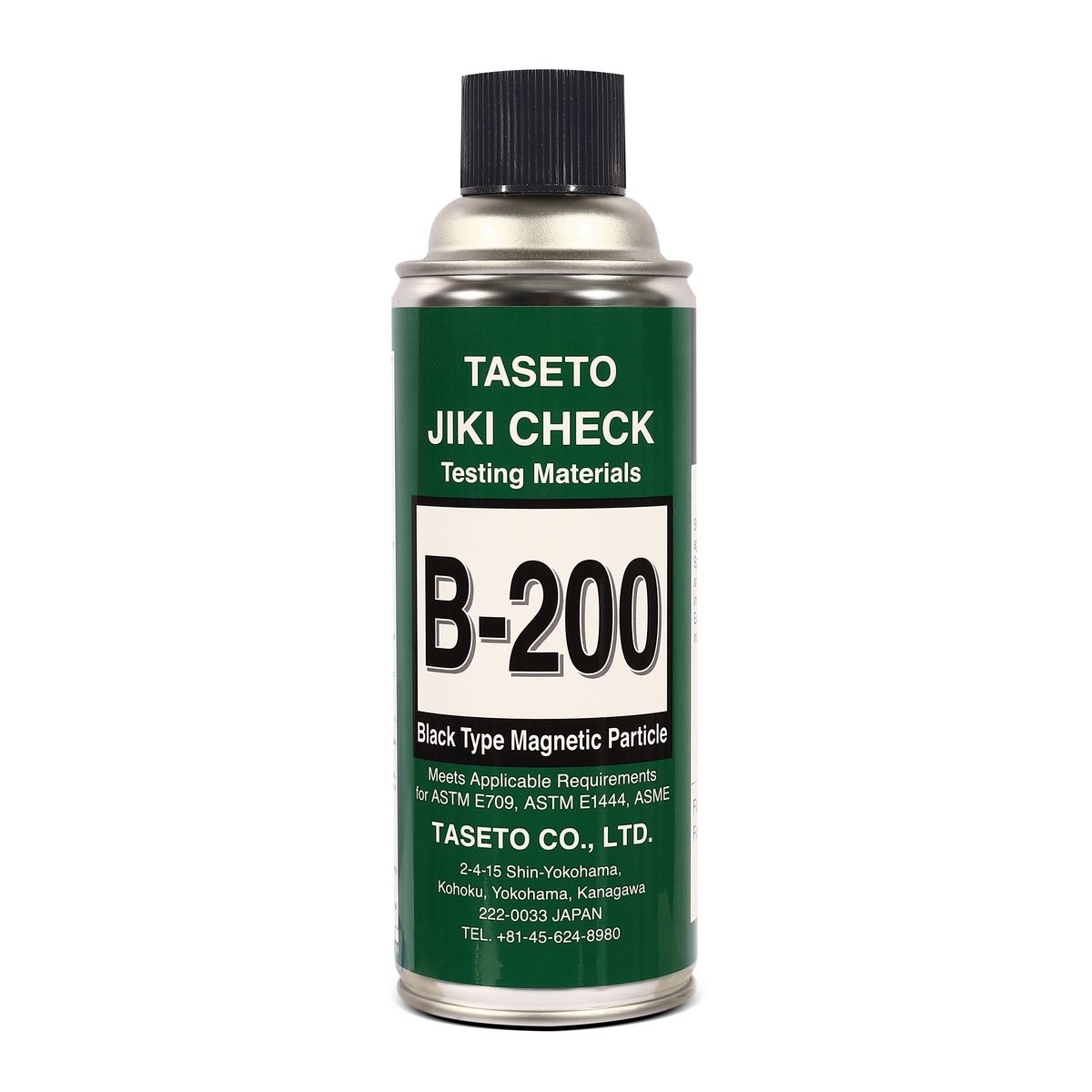TASETO สเปรย์ตรวจสอบ MPI ขนาด 420 มล. รุ่น JIKI CHECK B-200 ทอสอบหารอยบกพร่องบนแนวเชื่อมด้วยอนุภาคแม่เหล็ก (ทาเซโตะ)