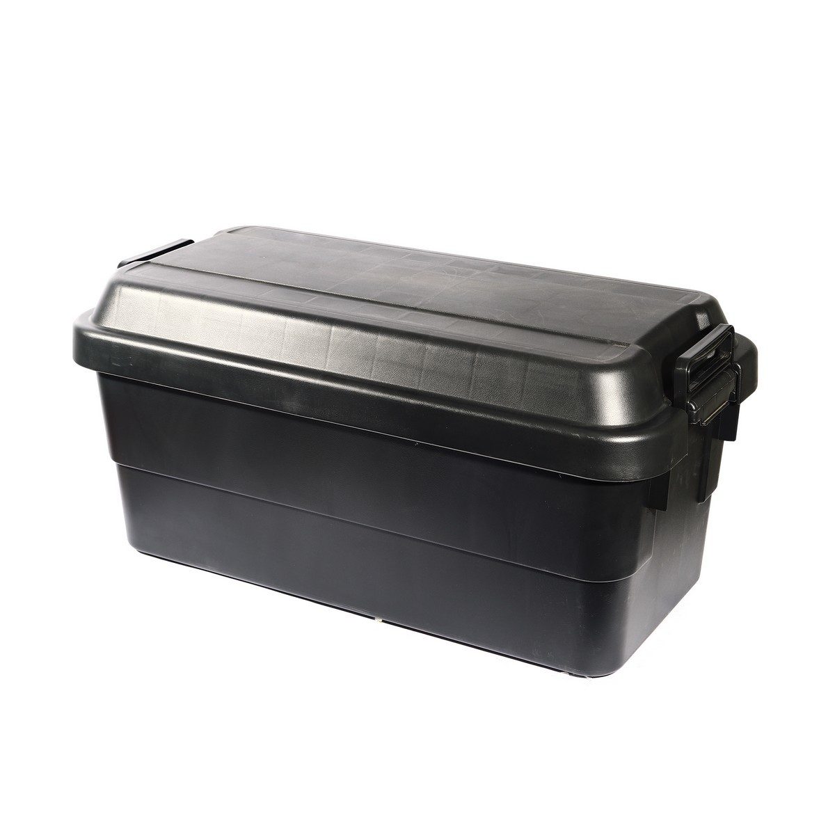 TRUSCO กล่องอเนกประสงค์ รุ่น BLKC-70 ฝานูน 70 ลิตร สีดำ รับน้ำหนักได้ 100 กก. สามารถนั่งได้ (ทรัสโก้)