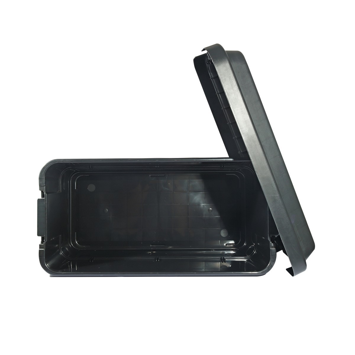 TRUSCO กล่องอเนกประสงค์ รุ่น BLKC-70 ฝานูน 70 ลิตร สีดำ รับน้ำหนักได้ 100 กก. สามารถนั่งได้ (ทรัสโก้)