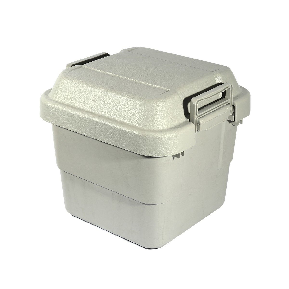 TRUSCO กล่องอเนกประสงค์ ฝานูน 30 ลิตร สีเทา รุ่น GYC30 รับน้ำหนักได้ 100 กก. สามารถนั่งได้ (ทรัสโก้)