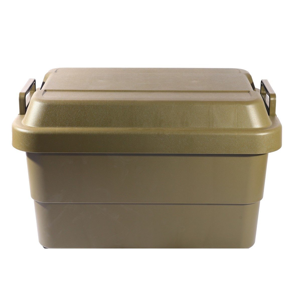 TRUSCO กล่องอเนกประสงค์ ฝานูน 50 ลิตร สีเขียวมะกอก รุ่น ODC-50 รับน้ำหนักได้ 100 กก. สามารถนั่งได้ (ทรัสโก้)