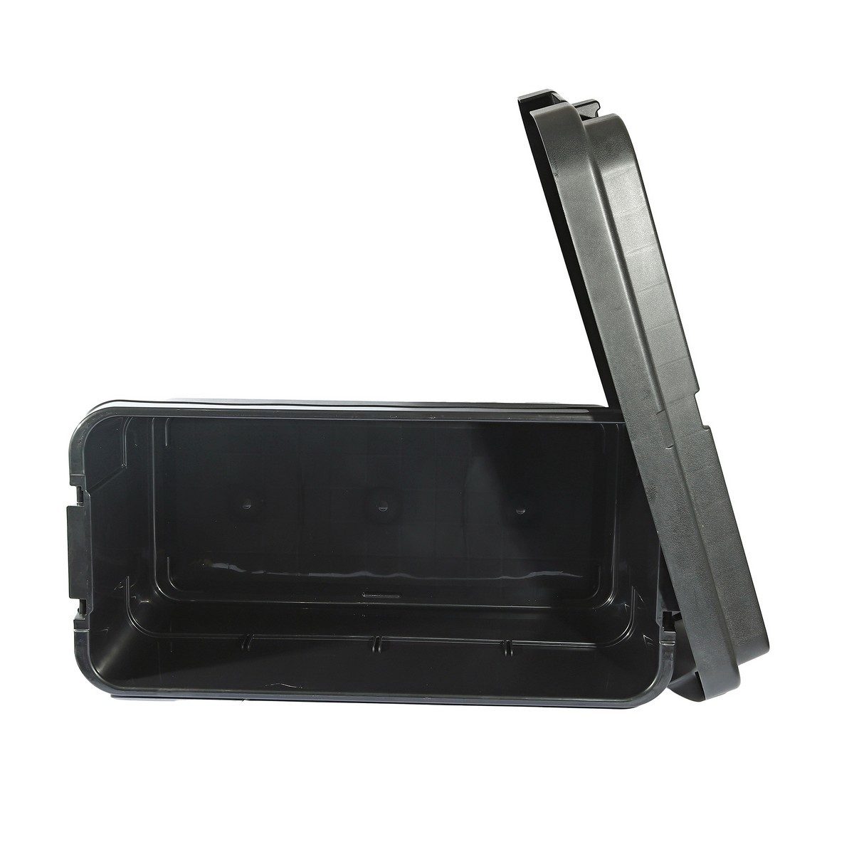 TRUSCO กล่องอเนกประสงค์ ฝาแบน 70 ลิตร สีดำ รุ่น BLKC-70 รับน้ำหนักได้ 100 กก. สามารถนั่งได้ (ทรัสโก้)