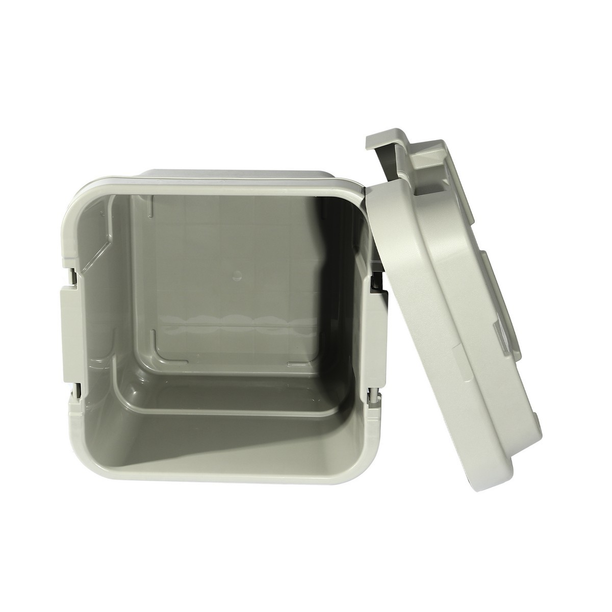 TRUSCO กล่องอเนกประสงค์ ฝาแบน 30 ลิตร สีเทา รุ่น GYC30 รับน้ำหนักได้ 100 กก. สามารถนั่งได้ (ทรัสโก้)