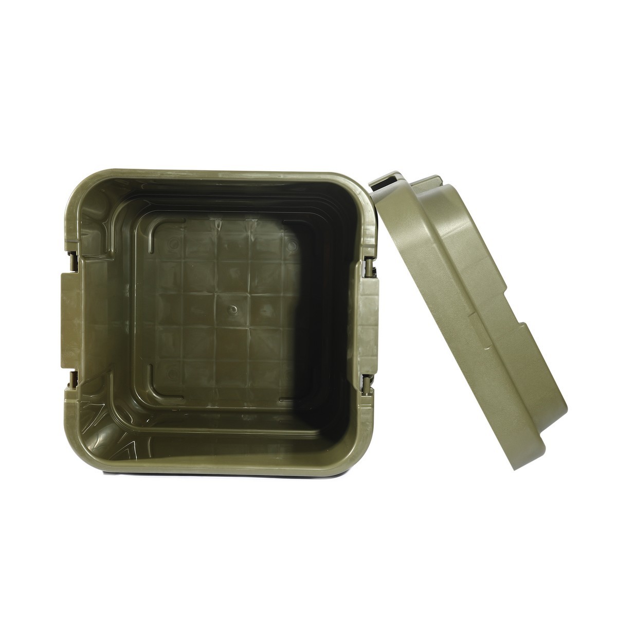 TRUSCO กล่องอเนกประสงค์ ฝาแบน 30 ลิตร สีเขียวมะกอก รุ่น ODC-30 รับน้ำหนักได้ 100 กก. สามารถนั่งได้ (ทรัสโก้)