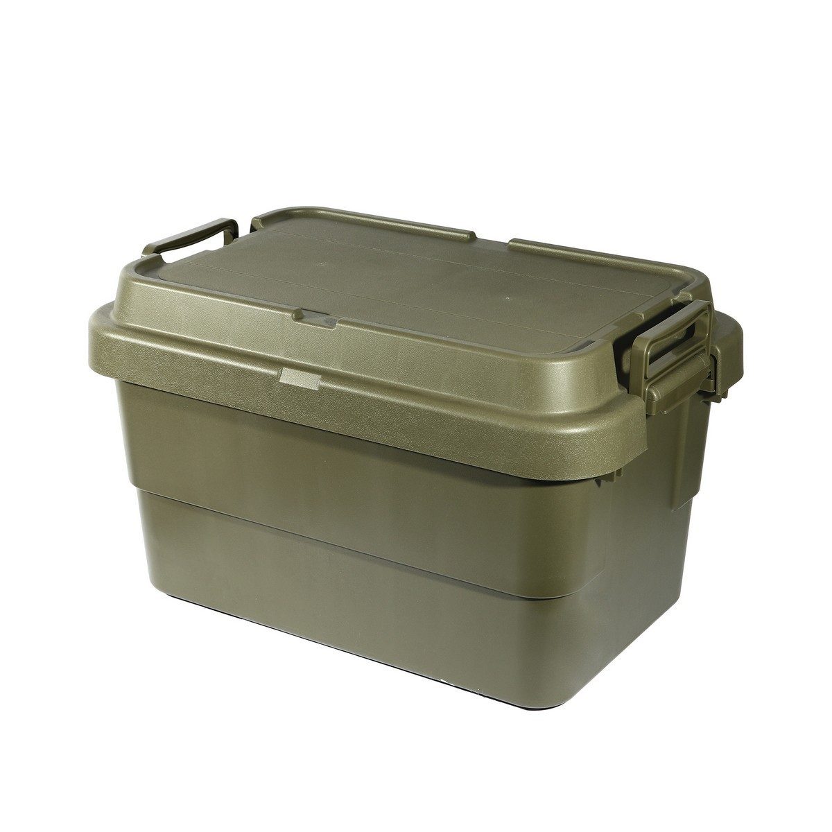 TRUSCO กล่องอเนกประสงค์ ฝาแบน 50 ลิตร สีเขียวมะกอก รุ่น ODC-50 รับน้ำหนักได้ 100 กก. สามารถนั่งได้ (ทรัสโก้)