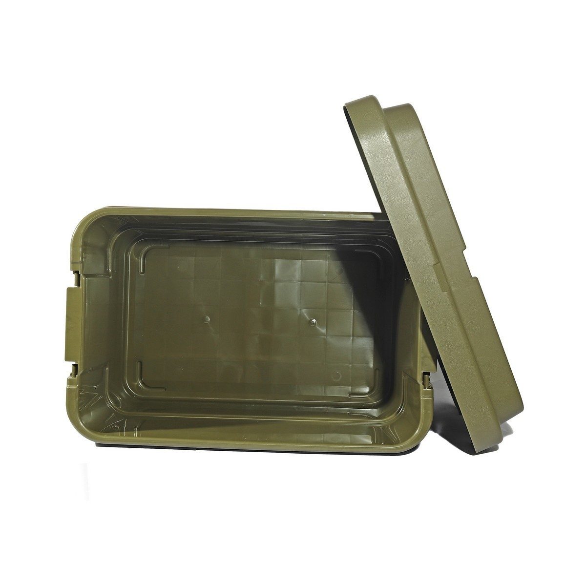 TRUSCO กล่องอเนกประสงค์ ฝาแบน 50 ลิตร สีเขียวมะกอก รุ่น ODC-50 รับน้ำหนักได้ 100 กก. สามารถนั่งได้ (ทรัสโก้)