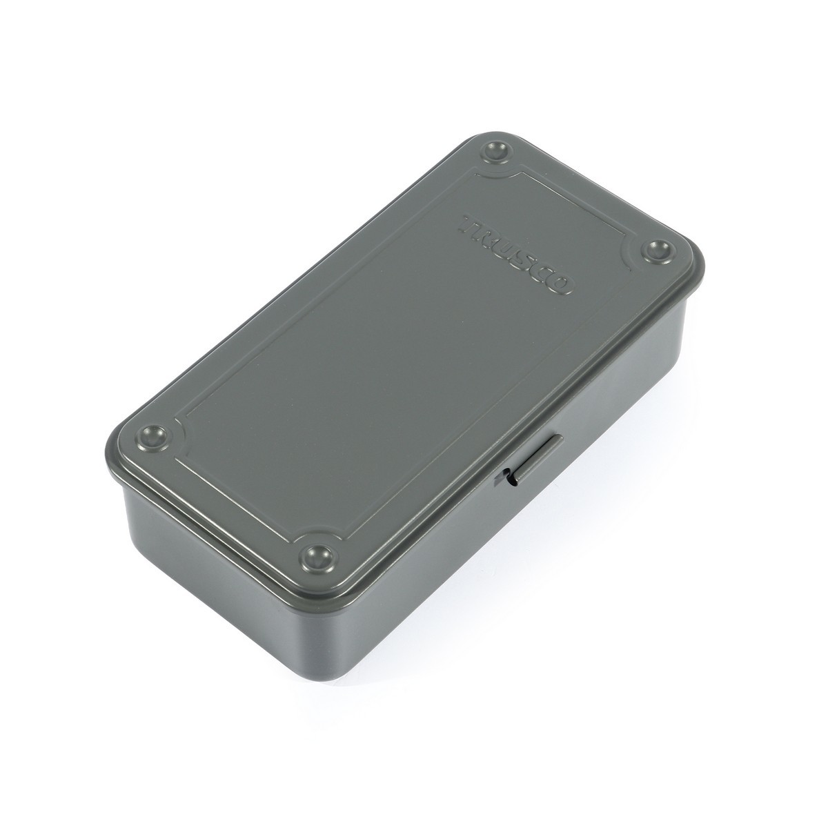 TRUSCO กล่องเครื่องมือเหล็ก รุ่น T-190DG สีเทาเข้ม ขนาด 203x109x56MM. ผลิตจากประเทศญี่ปุ่น (ทรัสโก้)