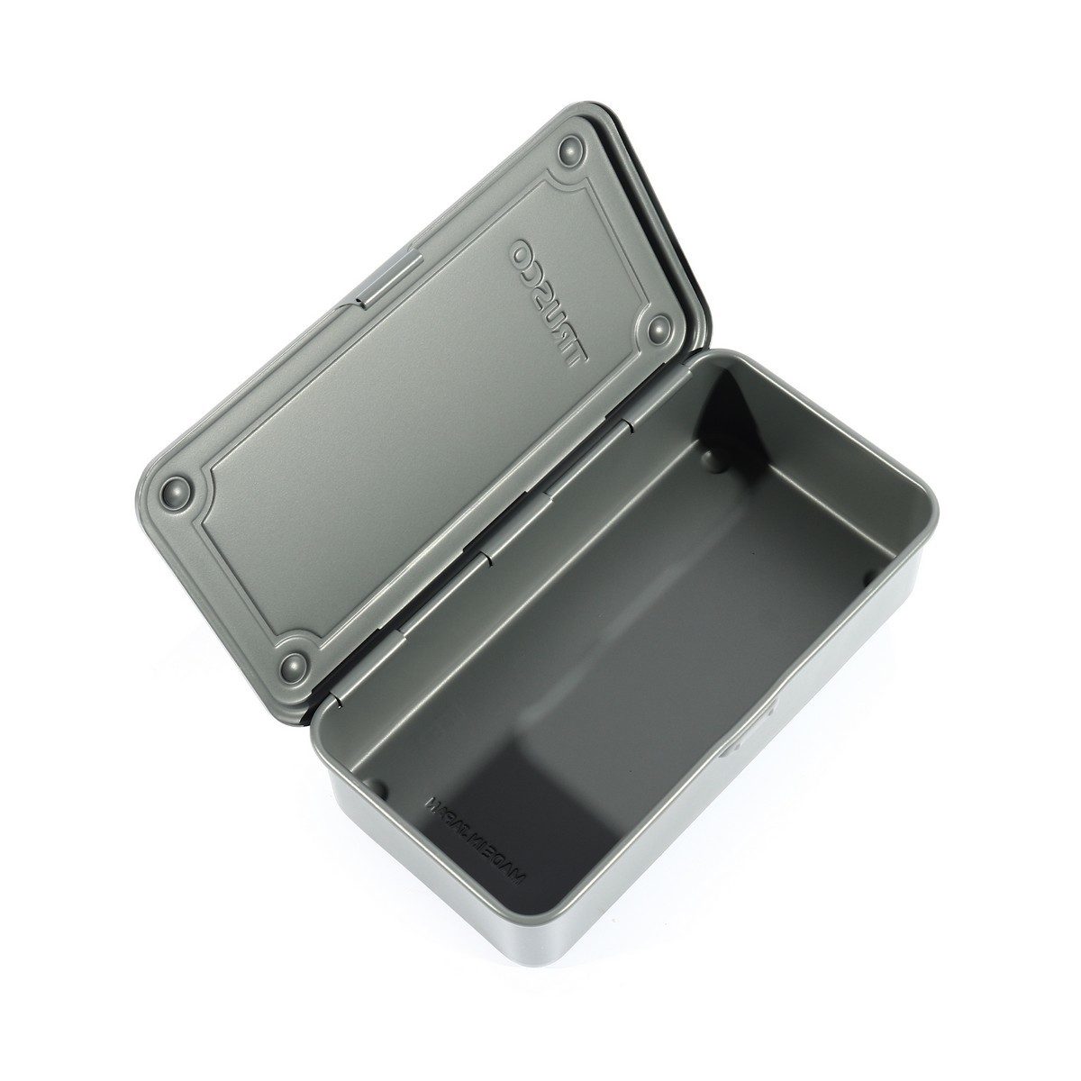 TRUSCO กล่องเครื่องมือเหล็ก รุ่น T-190DG สีเทาเข้ม ขนาด 203x109x56MM. ผลิตจากประเทศญี่ปุ่น (ทรัสโก้)