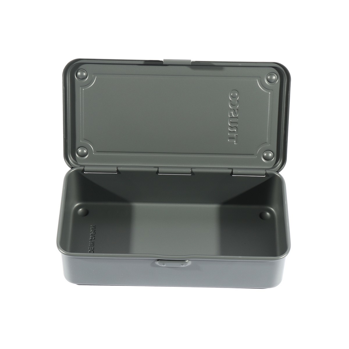 TRUSCO กล่องเครื่องมือเหล็ก รุ่น T-190DG สีเทาเข้ม ขนาด 203x109x56MM. ผลิตจากประเทศญี่ปุ่น (ทรัสโก้)
