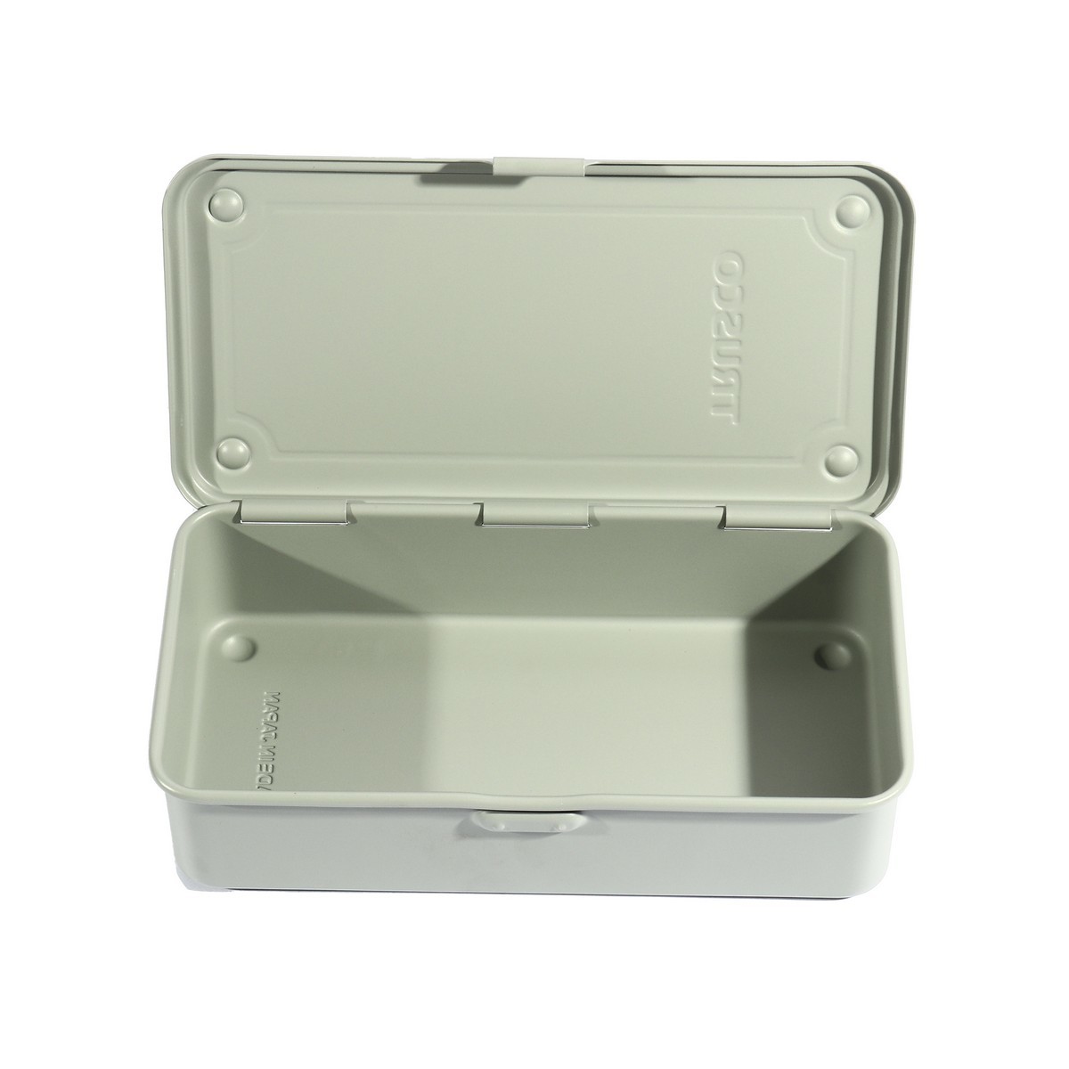 TRUSCO กล่องเครื่องมือเหล็ก รุ่น T-190LG สีเทาอ่อน ขนาด 203x109x56MM. ผลิตจากประเทศญี่ปุ่น (ทรัสโก้)