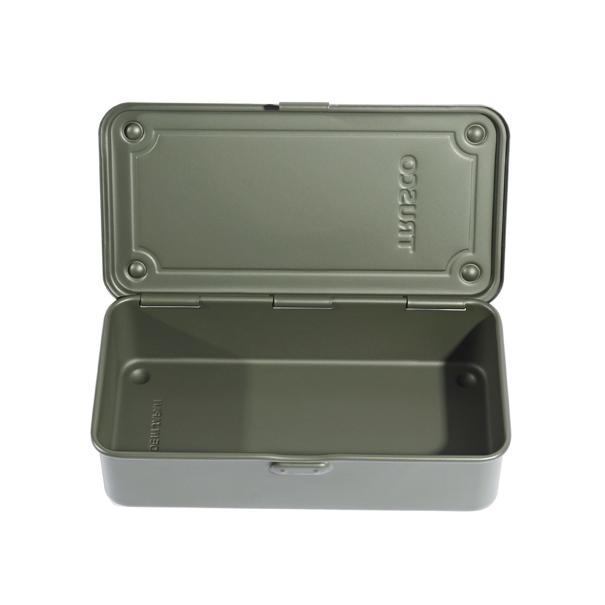 TRUSCO กล่องเครื่องมือเหล็ก รุ่น T-190MOD สีเขียวมะกอกด้าน ขนาด 203x109x56MM. ผลิตจากประเทศญี่ปุ่น (ทรัสโก้)