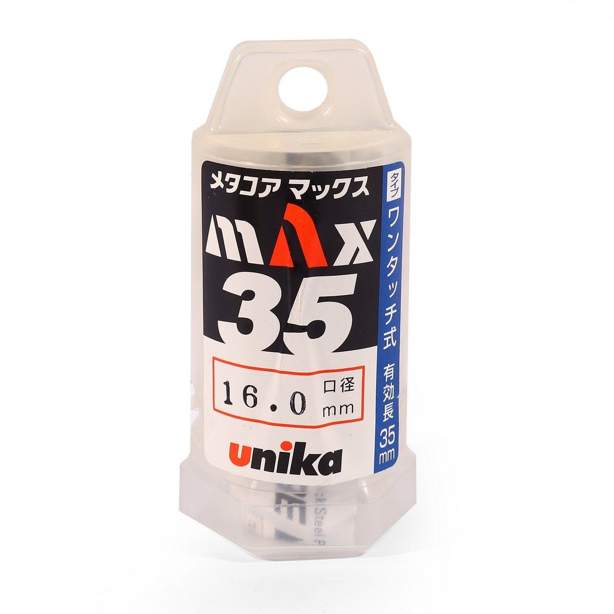 UNIKA (ยูนิก้า) ดอกเจาะเหล็กคัตเตอร์ ขนาด 16x35 มม. รุ่น META-CORE MAX (JET BROACH) เจาะลึกได้สูงสุด 35 มม.