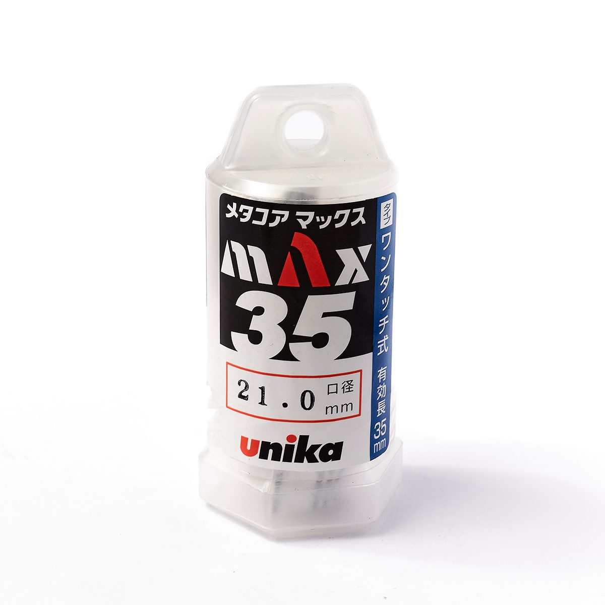 UNIKA (ยูนิก้า) ดอกเจาะเหล็กคัตเตอร์ ขนาด 21x35 มม. รุ่น META-CORE MAX (JET BROACH) เจาะลึกได้สูงสุด 35 มม.