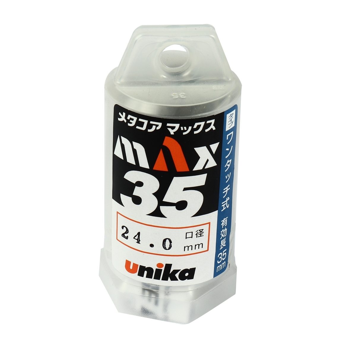 UNIKA (ยูนิก้า) ดอกเจาะเหล็กคัตเตอร์ ขนาด 24x35 มม. รุ่น META-CORE MAX (JET BROACH) เจาะลึกได้สูงสุด 35 มม.