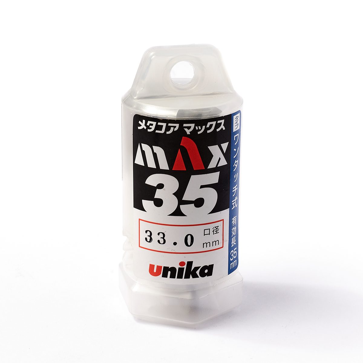 UNIKA (ยูนิก้า) ดอกเจาะเหล็กคัตเตอร์ ขนาด 35x35 มม. รุ่น META-CORE MAX (JET BROACH) เจาะลึกได้สูงสุด 35 มม.