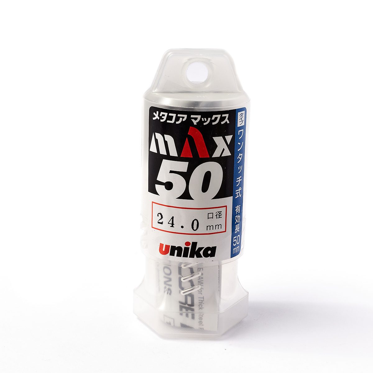 UNIKA (ยูนิก้า) ดอกเจาะเหล็กคัตเตอร์ ขนาด 24x50 มม. รุ่น META-CORE MAX (JET BROACH) เจาะลึกได้สูงสุด 50 มม.