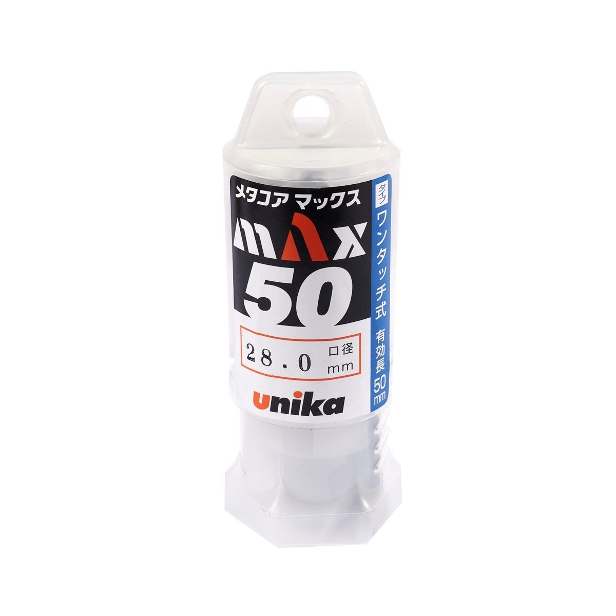 UNIKA (ยูนิก้า) ดอกเจาะเหล็กคัตเตอร์ ขนาด 28x50 มม. รุ่น META-CORE MAX (JET BROACH) เจาะลึกได้สูงสุด 50 มม.