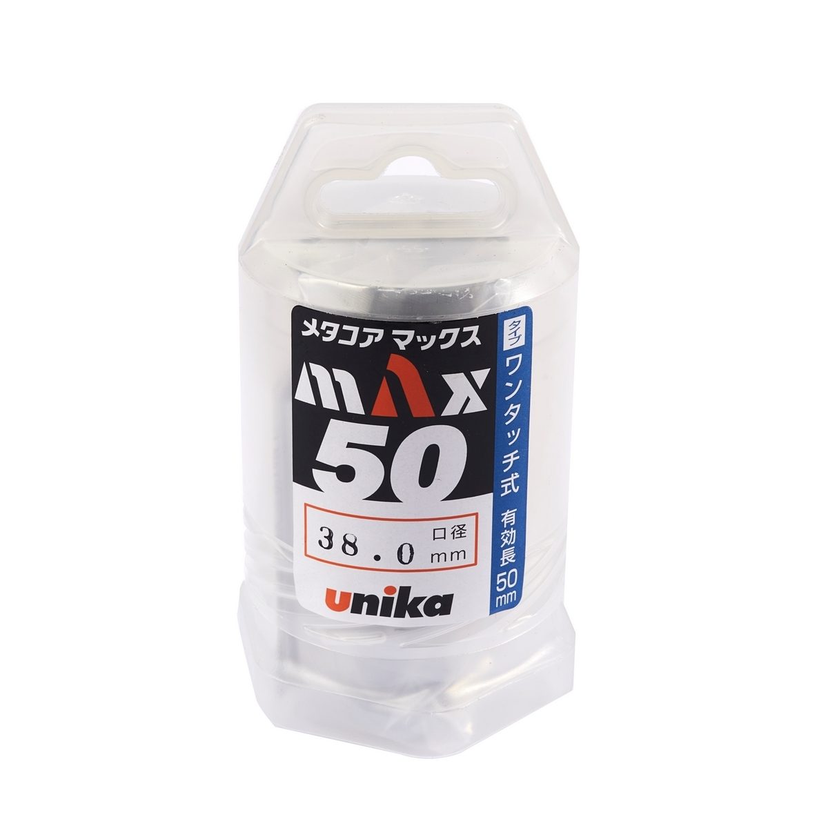 UNIKA (ยูนิก้า) ดอกเจาะเหล็กคัตเตอร์ ขนาด 38x50 มม. รุ่น META-CORE MAX (JET BROACH) เจาะลึกได้สูงสุด 50 มม.