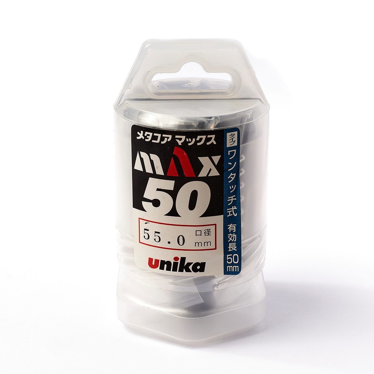 UNIKA (ยูนิก้า) ดอกเจาะเหล็กคัตเตอร์ ขนาด 55x50 มม. รุ่น META-CORE MAX (JET BROACH) เจาะลึกได้สูงสุด 50 มม.