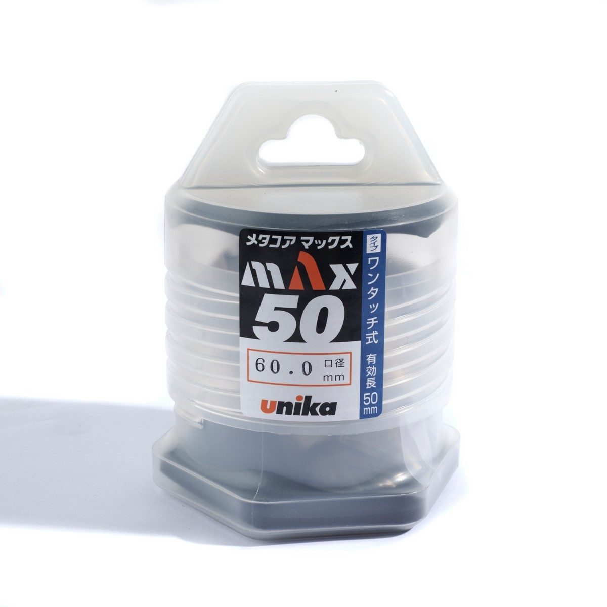 UNIKA (ยูนิก้า) ดอกเจาะเหล็กคัตเตอร์ ขนาด 60x50 มม. รุ่น META-CORE MAX (JET BROACH) เจาะลึกได้สูงสุด 50 มม.