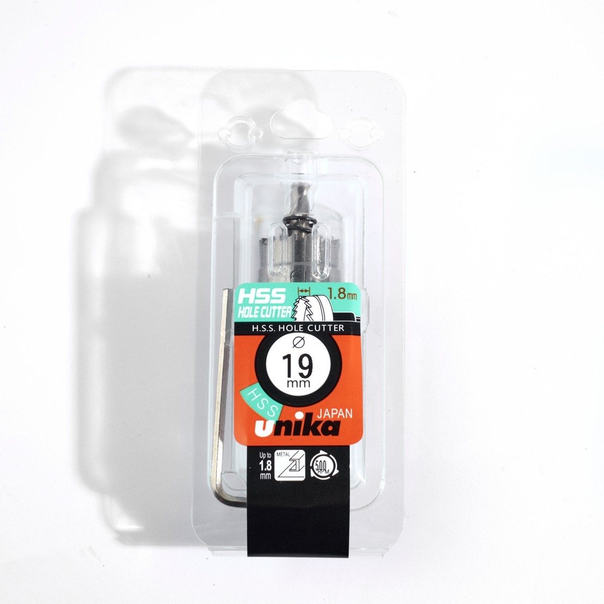 UNIKA (ยูนิก้า) ดอกโฮลซอร์ไฮสปีด เส้นผ่านศูนย์กลาง 19 มิลลิเมตร รุ่น HSSK สำหรับเจาะรูวงกลมบนชิ้งานที่เป็นเหล็ก