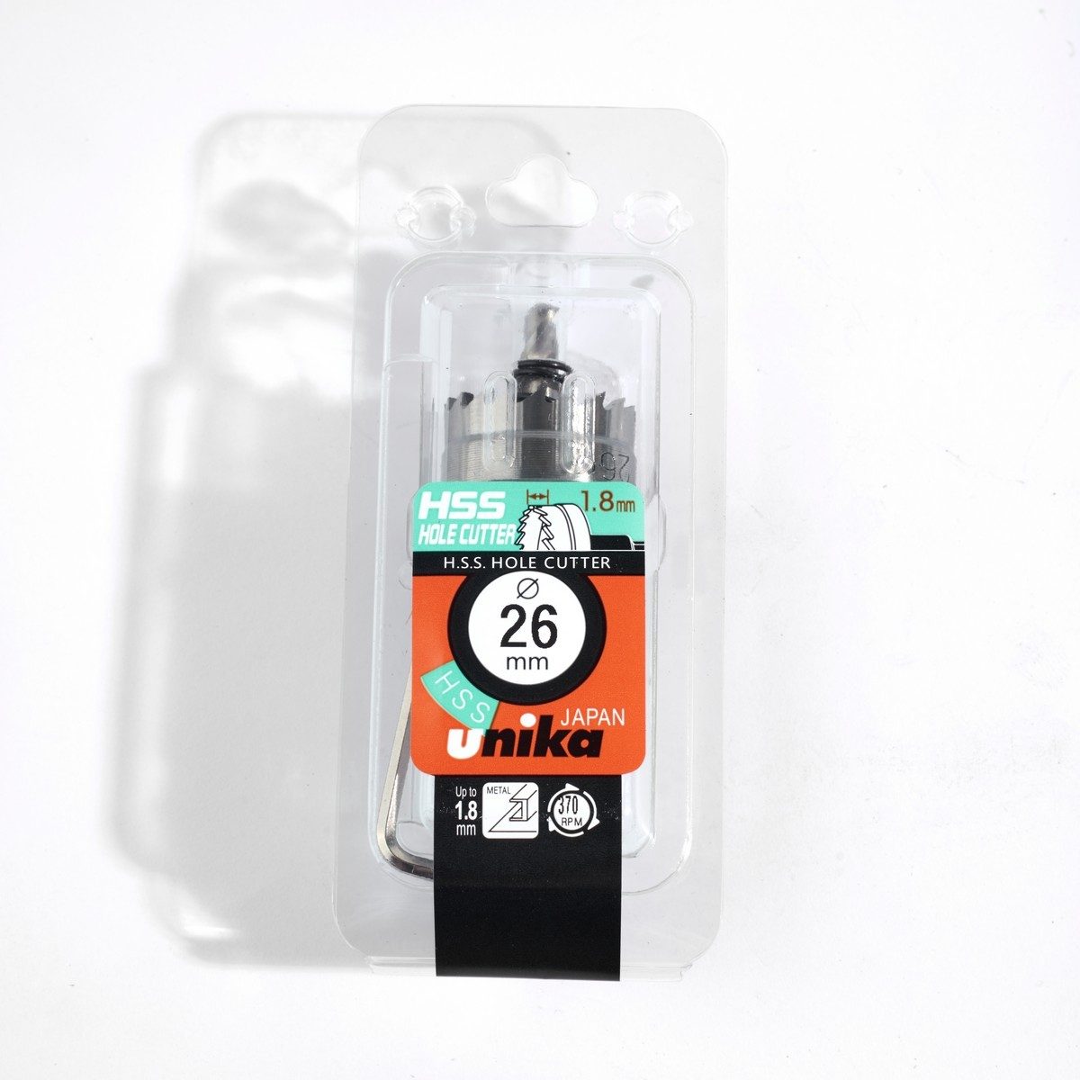 UNIKA (ยูนิก้า) ดอกโฮลซอร์ไฮสปีด เส้นผ่านศูนย์กลาง 26 มิลลิเมตร รุ่น HSSK สำหรับเจาะรูวงกลมบนชิ้งานที่เป็นเหล็ก