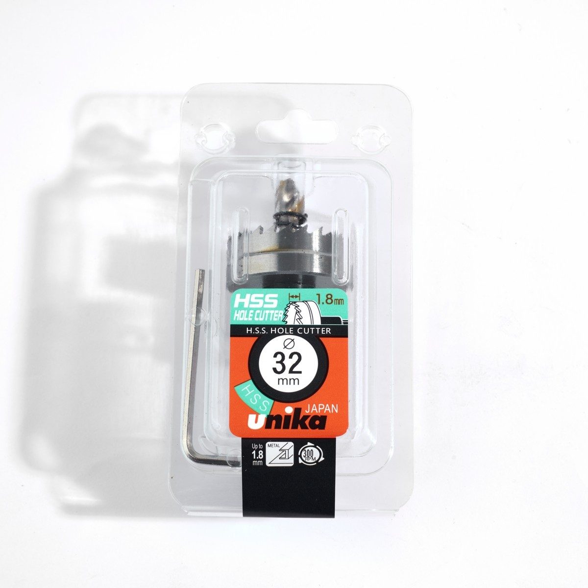 UNIKA (ยูนิก้า) ดอกโฮลซอร์ไฮสปีด เส้นผ่านศูนย์กลาง 32 มิลลิเมตร รุ่น HSSK สำหรับเจาะรูวงกลมบนชิ้งานที่เป็นเหล็ก