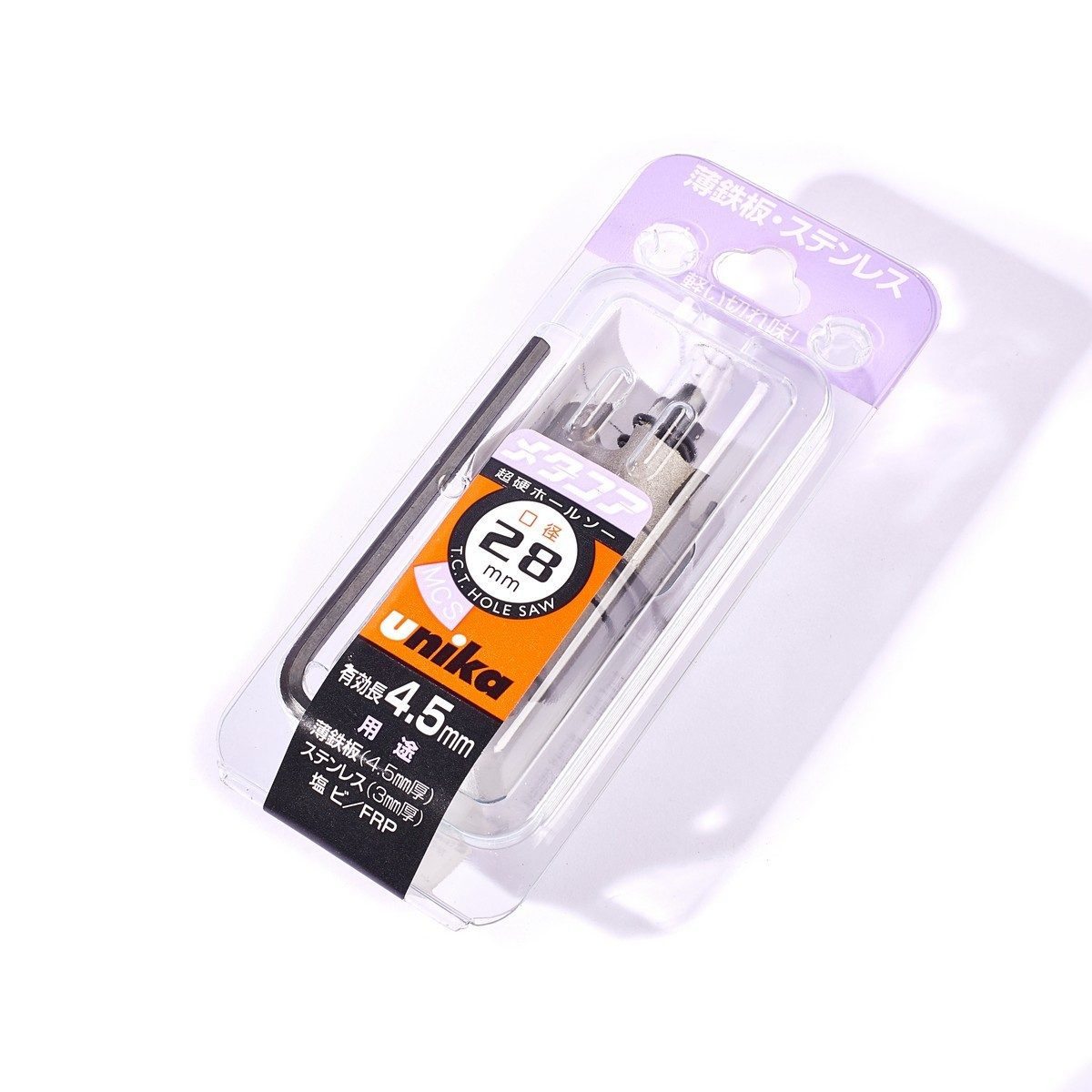 UNIKA ดอกโฮลซอร์ T.C.T ขนาด 28 มม. รุ่น MCS เจาะเหล็ก สแตนเลส อลูมิเนียม PVC เจาะเรียบ เสี้ยนน้อย (ยูนิก้า)