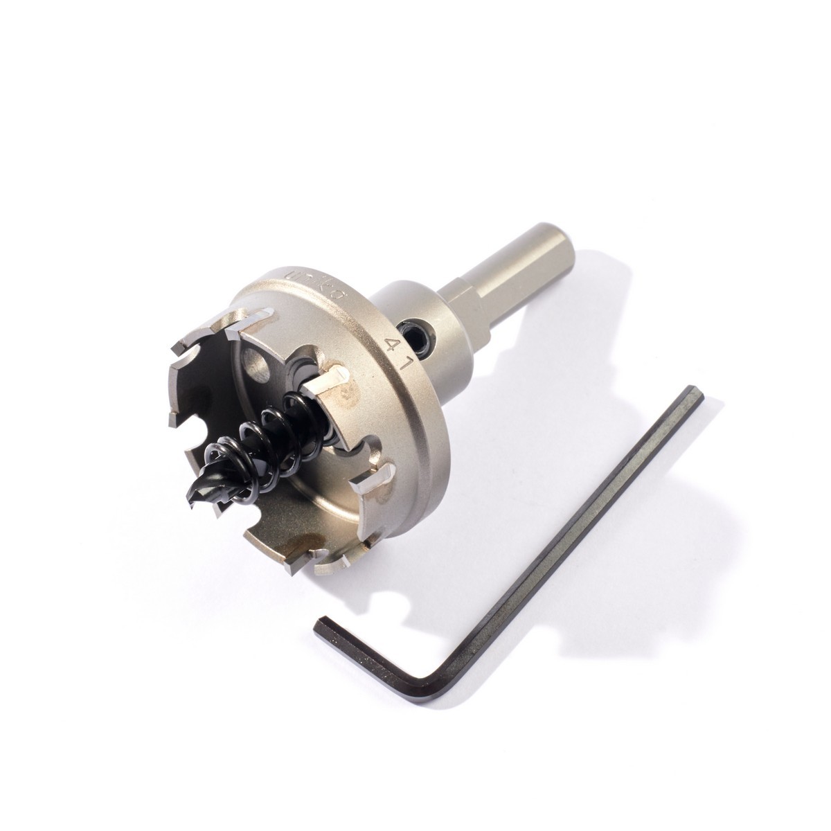 UNIKA T.C.T Hole Saw Size 41 MM. Model MCS, Drilling For Steel, Stainless Steel, Aluminum, PVC, Less Burrs.