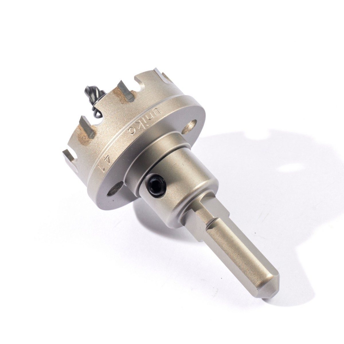 UNIKA T.C.T Hole Saw Size 41 MM. Model MCS, Drilling For Steel, Stainless Steel, Aluminum, PVC, Less Burrs.