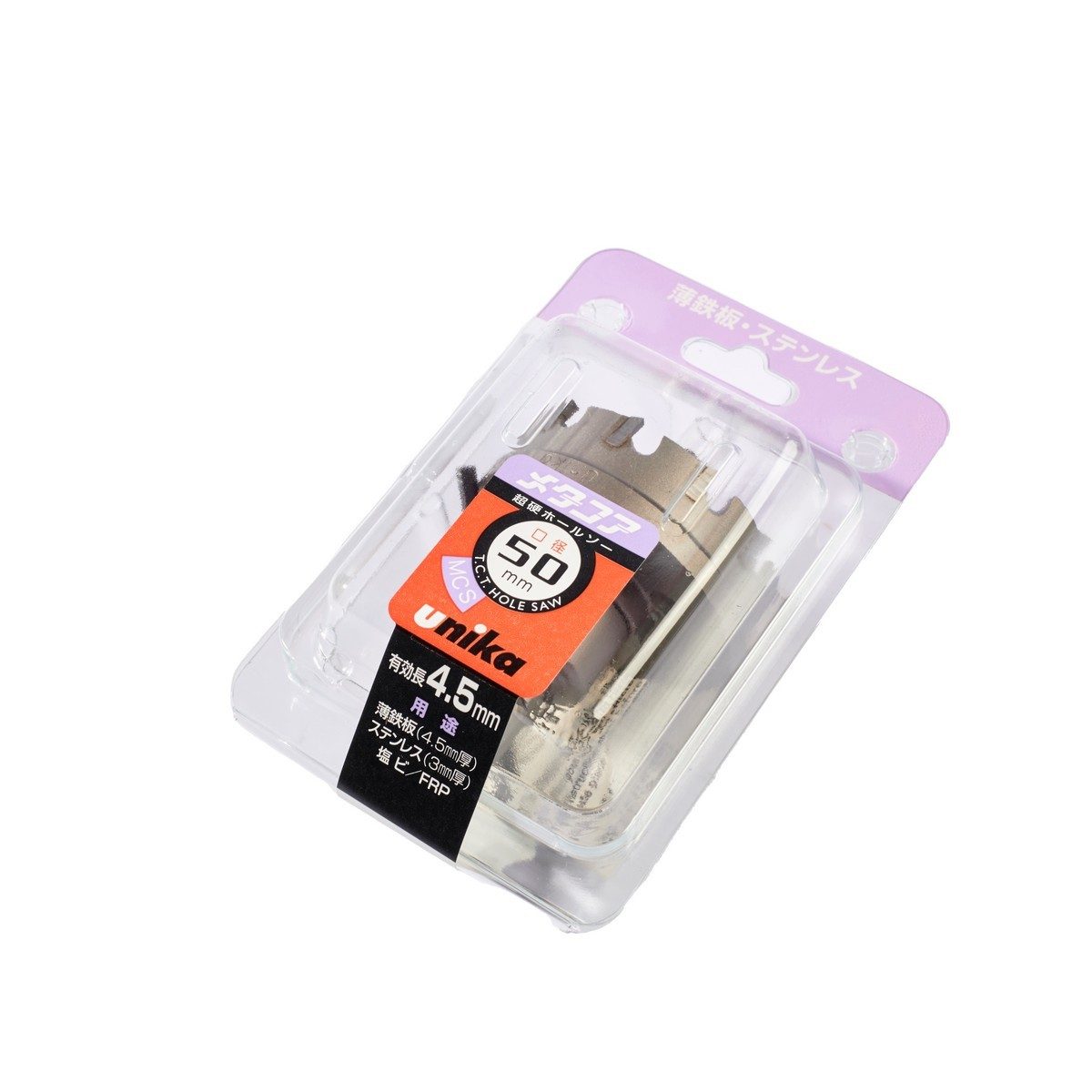 UNIKA ดอกโฮลซอร์ T.C.T ขนาด 50 มม. รุ่น MCS เจาะเหล็ก สแตนเลส อลูมิเนียม PVC เจาะเรียบ เสี้ยนน้อย (ยูนิก้า)