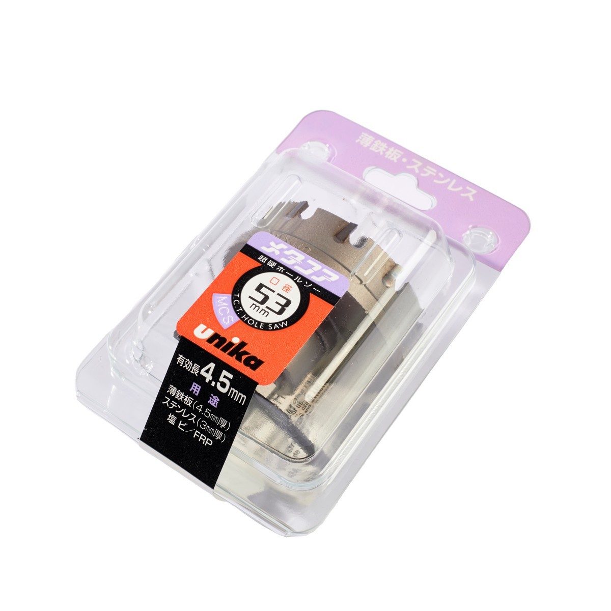 UNIKA ดอกโฮลซอร์ T.C.T ขนาด 53 มม. รุ่น MCS เจาะเหล็ก สแตนเลส อลูมิเนียม PVC เจาะเรียบ เสี้ยนน้อย (ยูนิก้า)