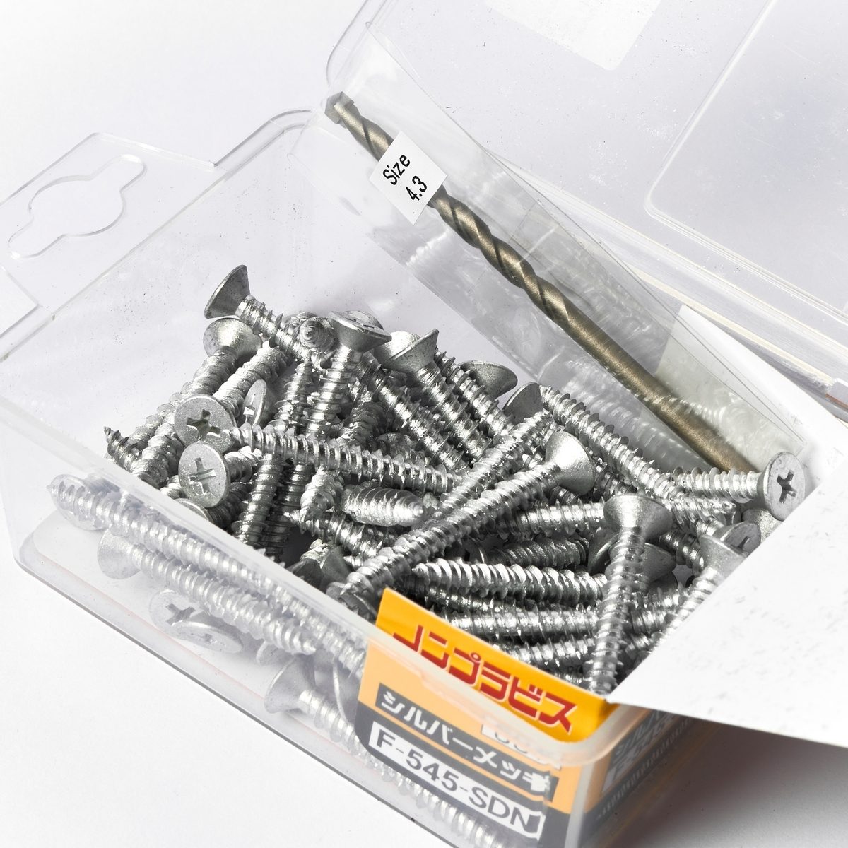 UNIKA สกรูยึดคอนกรีตไม่ใช้พุก ขนาด 5 x 45 มม. หัวเตเปอร์ (F) เจาะได้ลึก 30 มม. ความกว้างของรูเจาะ 4.3 มม. รับน้ำหนักได้ถึง 350 กก. (ยูนิก้า)