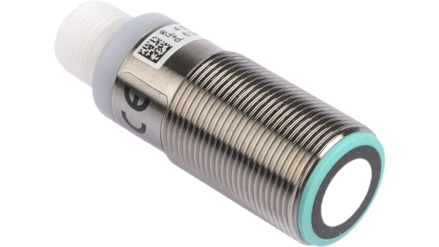 UB300-18GM40-E5-V1, Pepperl + Fuchs Ultrasonic Barrel-Style Proximity Sensor, M18 x 1, 30 → 300 mm Detection, PNP Output, 10