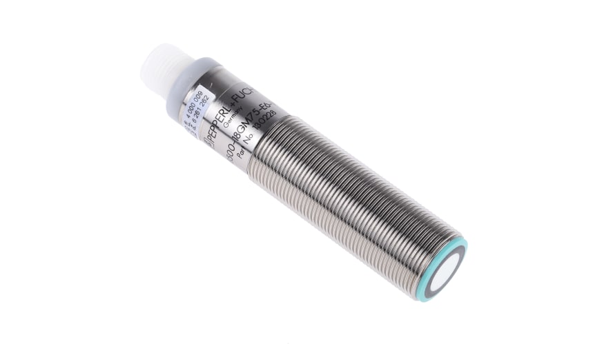 UB500-18GM75-E6-V15, Pepperl + Fuchs Ultrasonic Barrel-Style Proximity Sensor, M18 x 1, 30 → 500 mm Detection, PNP Output, 10
