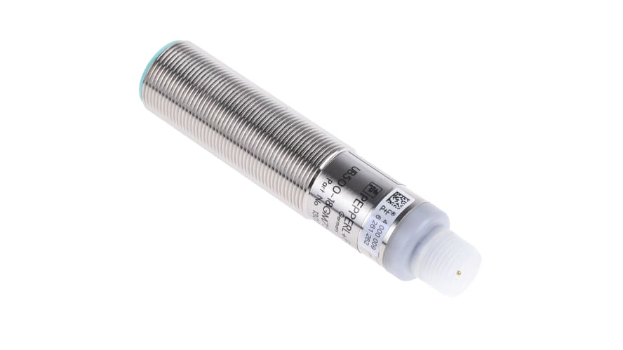 UB500-18GM75-E6-V15, Pepperl + Fuchs Ultrasonic Barrel-Style Proximity Sensor, M18 x 1, 30 → 500 mm Detection, PNP Output, 10