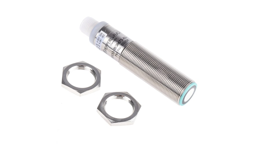 UB500-18GM75-E6-V15, Pepperl + Fuchs Ultrasonic Barrel-Style Proximity Sensor, M18 x 1, 30 → 500 mm Detection, PNP Output, 10