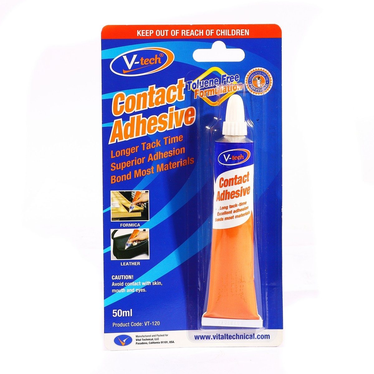 VT-120 กาวติดวัสดุ/รองเท้า (สีเหลือง)