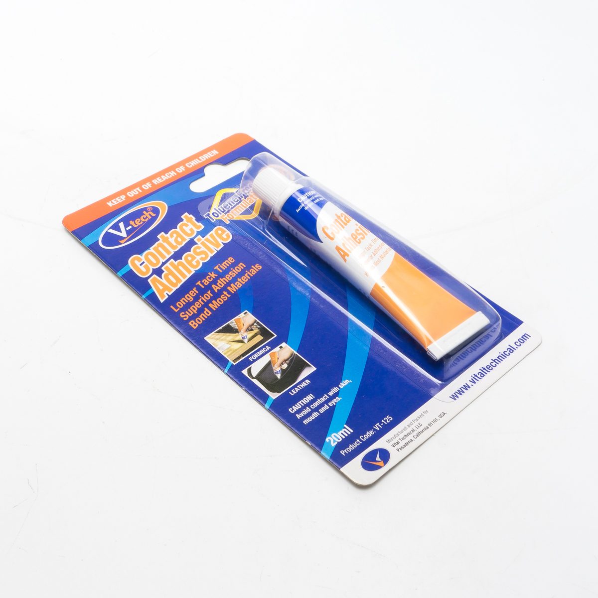 VT-125 กาวติดวัสดุ/รองเท้า(สีเหลือง)20ML