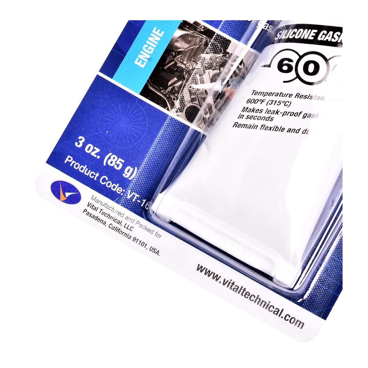 VT-168P ซิลิโคนทาปะเก็นสีขาว