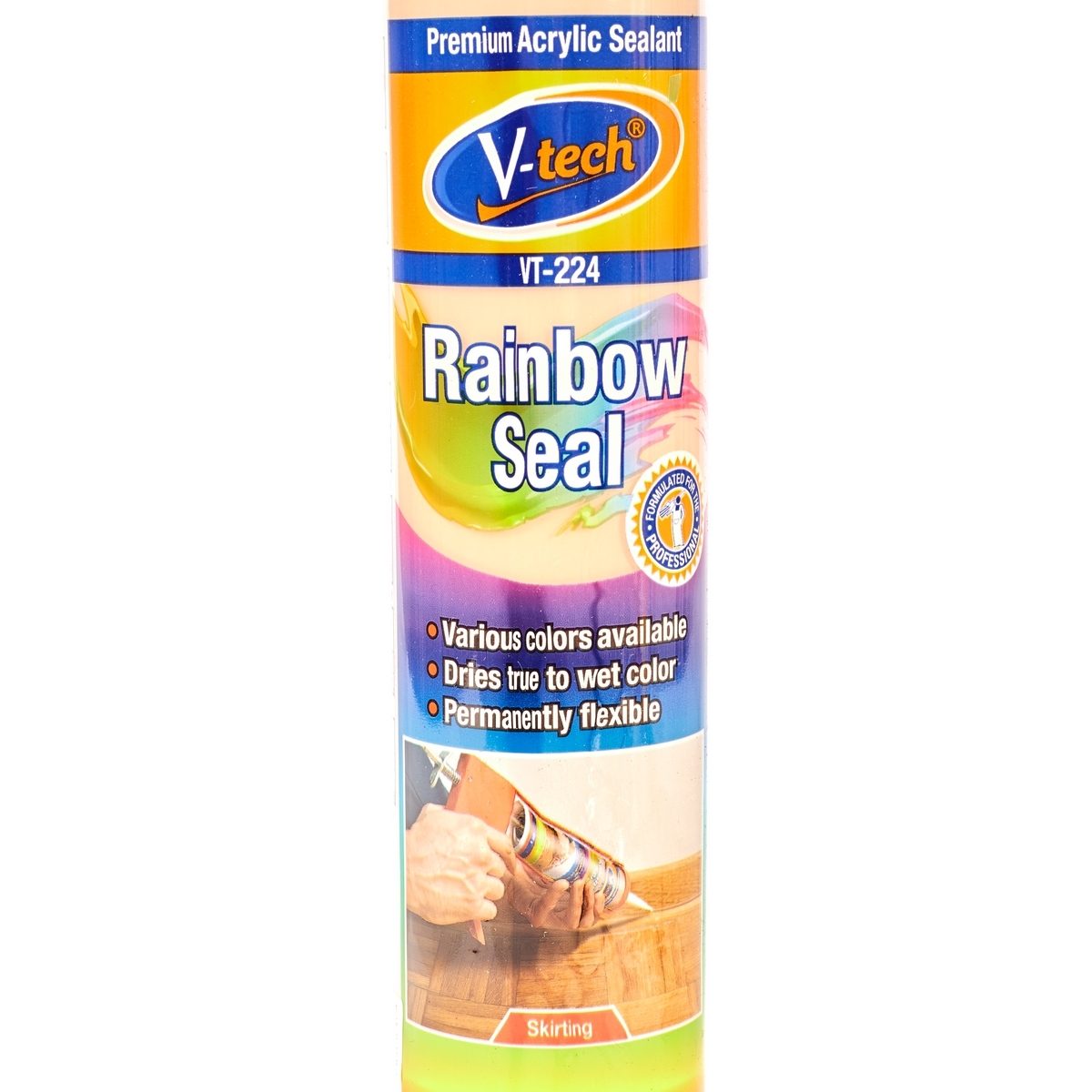 VT-224TE อะคิลิคยาแนวยืดหยุ่นสูง(ไม้สัก)