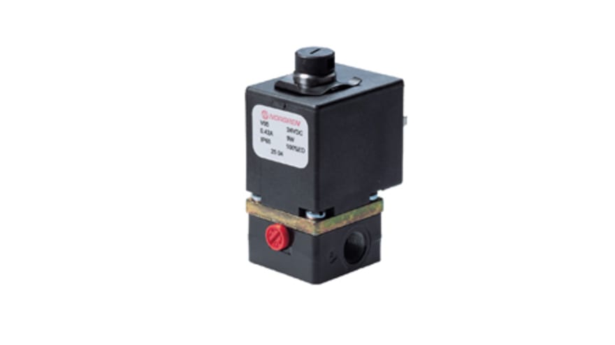 Norgren 3/2 Pneumatic Solenoid Valve - Solenoid/Spring G 1/8 V05 Series 24V dc