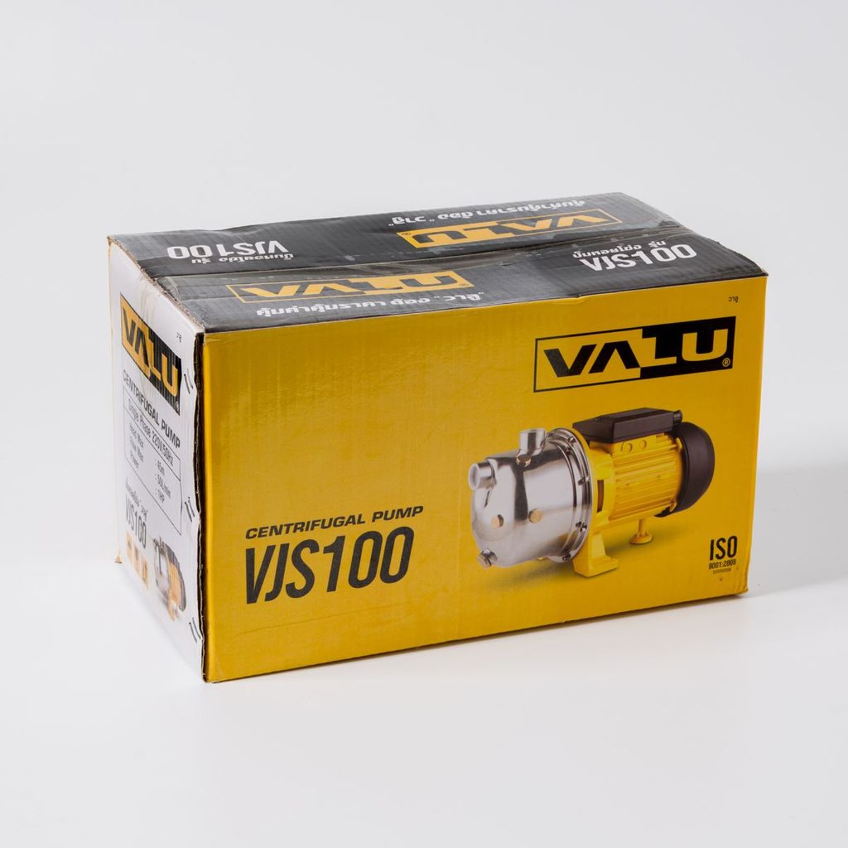 VALU ปั๊มหอยโข่งล่อน้ำสแตนเลส รุ่น VJS100 กำลังมอเตอร์ 1 แรงม้า ขนาดท่อส่ง 1 นิ้ว ส่งสูง 45 เมตร อัตราการไหล 50 ลิตร/นาที (แวลู)