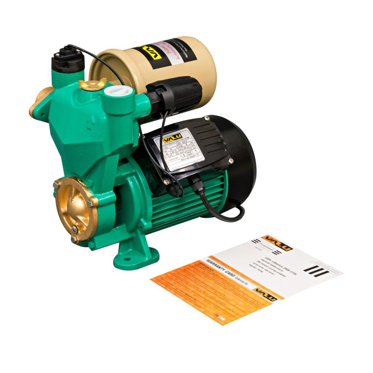 VALU ปั๊มน้ำออโต้ รุ่น ZF-750A กำลังไฟ 750 วัตต์ ส่งสูง 55 เมตร อัตราการไหล 58 ลิตร/นาที พร้อม Flow Sensor (แวลู)