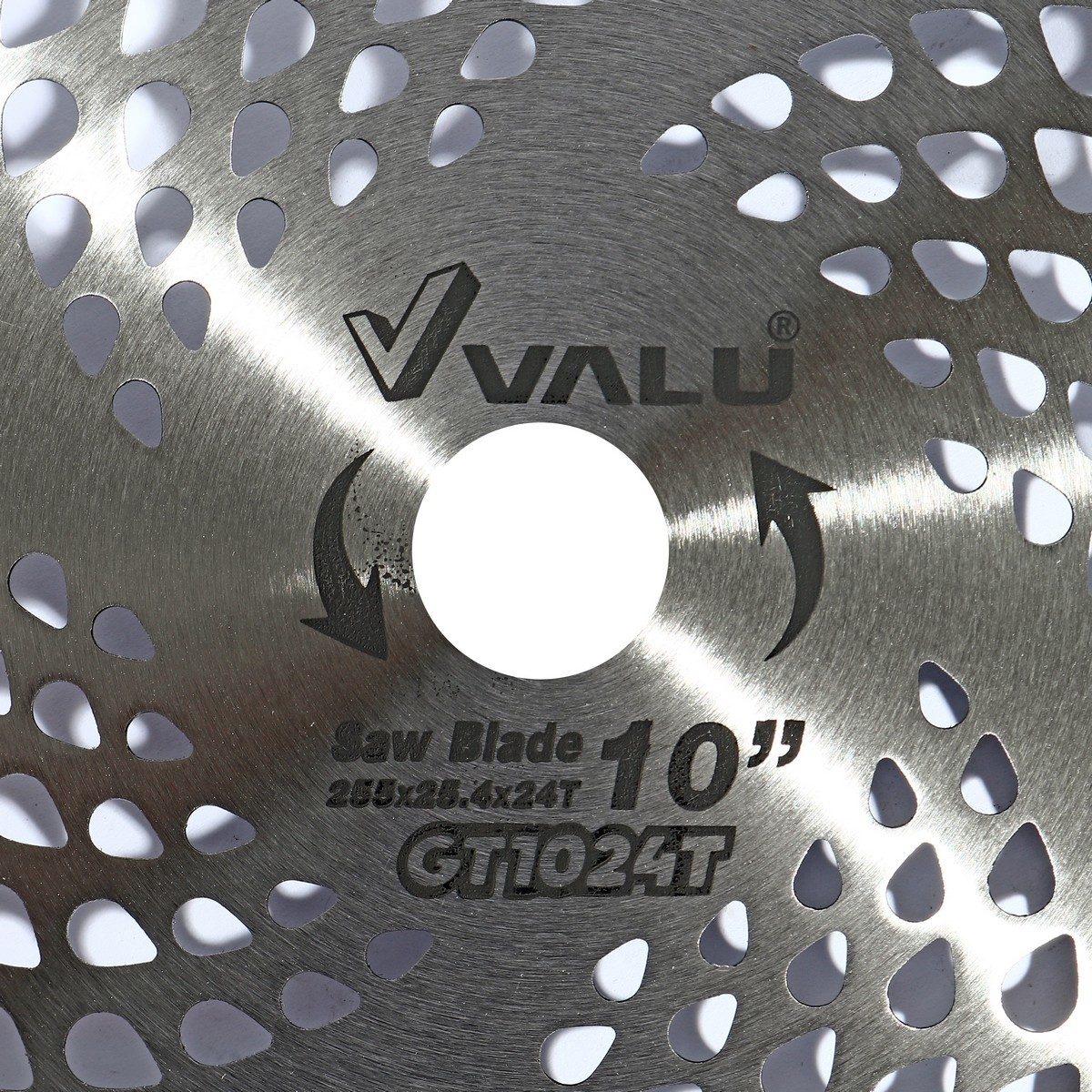 VALU ใบเลื่อยตัดหญ้า ขนาด 255 มม. (10 นิ้ว) เส้นผ่านศูนย์กลางรู 25.4 มม. 24 ฟัน เล็บธรรมดา (แวลู)