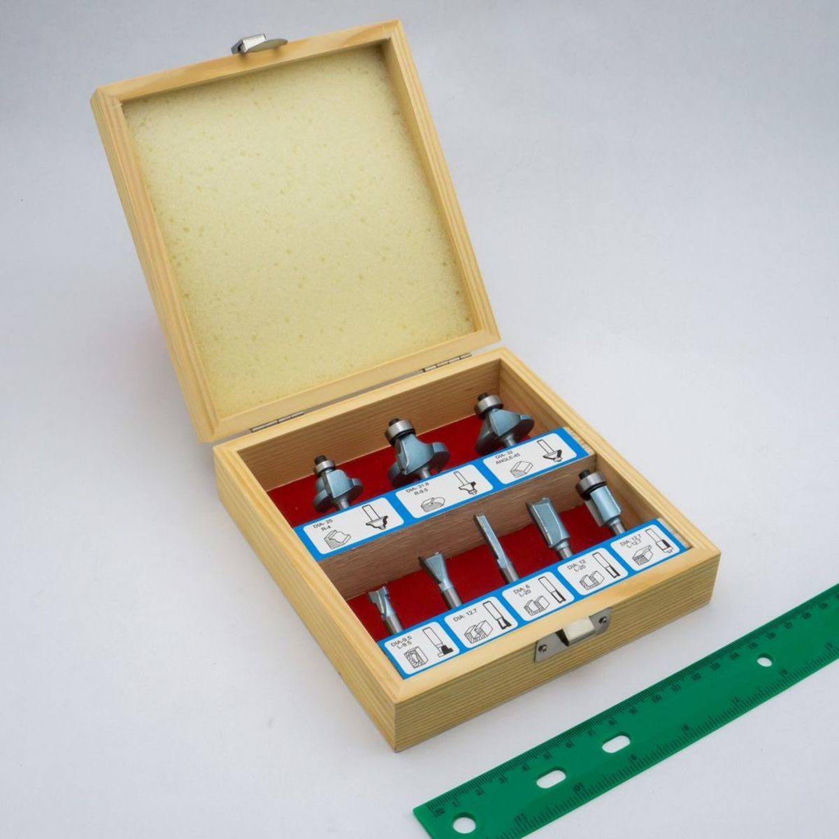 LC-008B ชุดดอกเร้าเตอร์ 8 ชิ้น ก้าน 1/4"