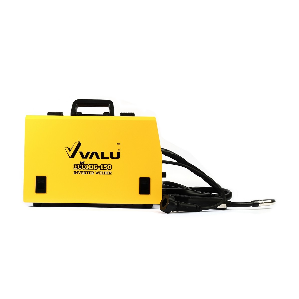 VALU เครื่องเชื่อม MIG รุ่น ECOMIG150 กำลังไฟเข้า 3.96 กิโลวัตต์ แรงดันไฟ 220 โวลต์ ระดับป้องกัน IP21S ใช้กับลวดเชื่อม MIG ขนาด 1 และ 5 กก. 