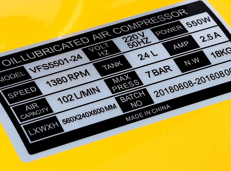 ปั๊มลมออยล์ฟรี แวลู (VALU) รุ่น VFS5501-24