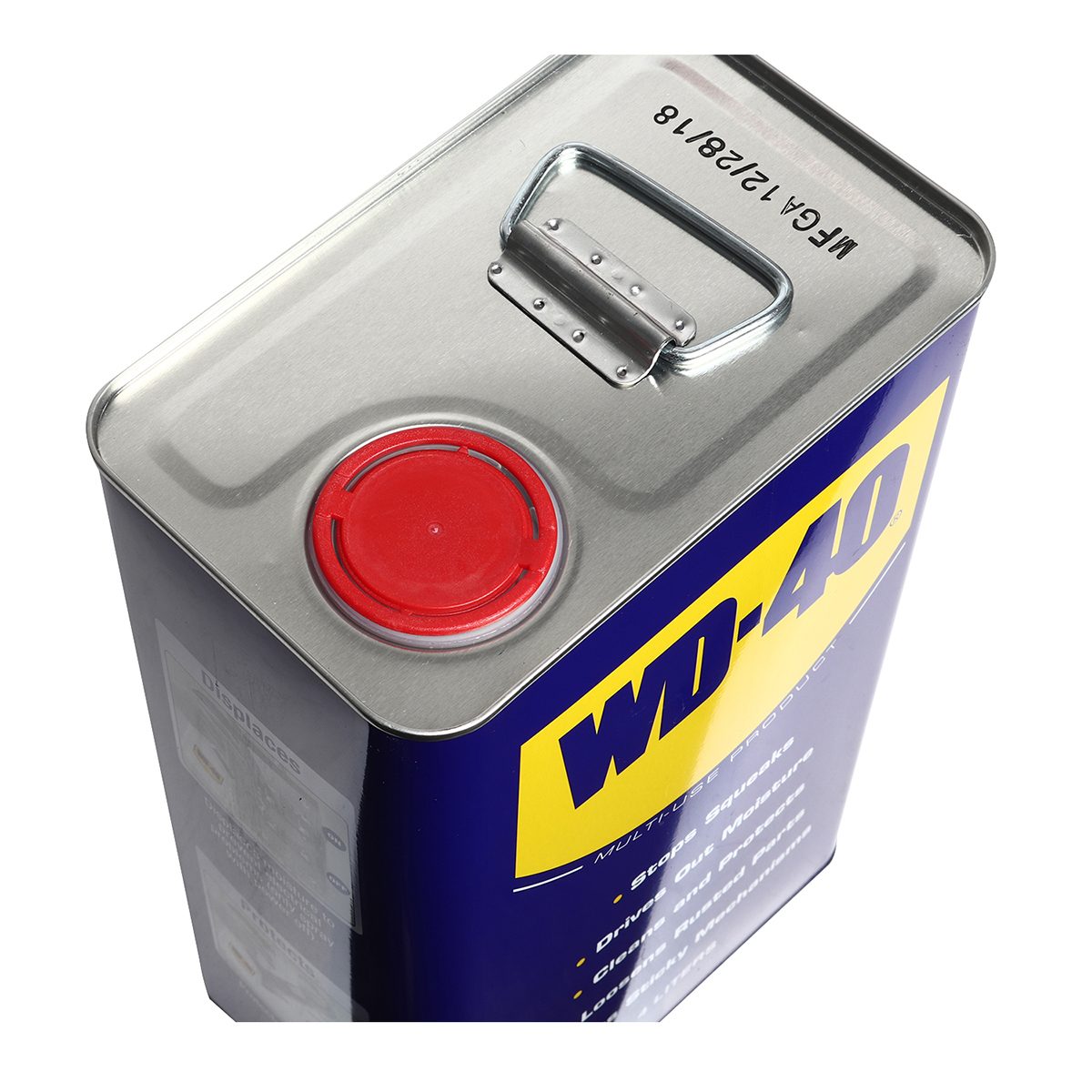 WD-40 น้ำมันอเนกประสงค์ ดับบลิวดี สี่สิบ ขนาด 4 ลิตร ใช้หล่อลื่น คลายติดขัด ไล่ความชื่น ทำความสะอาด ป้องกันสนิม สีใส ไม่มีกลิ่นฉุน